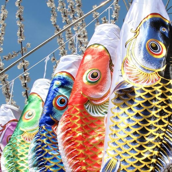 鯉のぼり こいのぼり 1.3mセット 金箔 ミニ 2m伸縮ポール付 吹流し1.3m 初節句 最高級鯉のぼり 金箔ぼかし 撥水加工 ベランダ用 マンション 五月人形 端午の節句 高級ポリエステルサテン - 画像 (7)